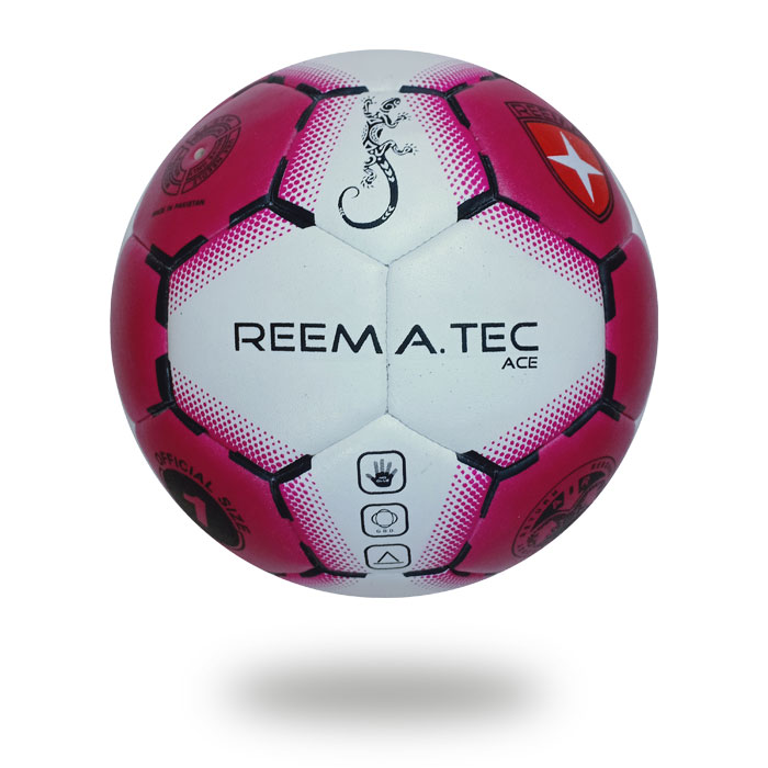 Ace | Maroon white PU material use handball MOQ available at reematec