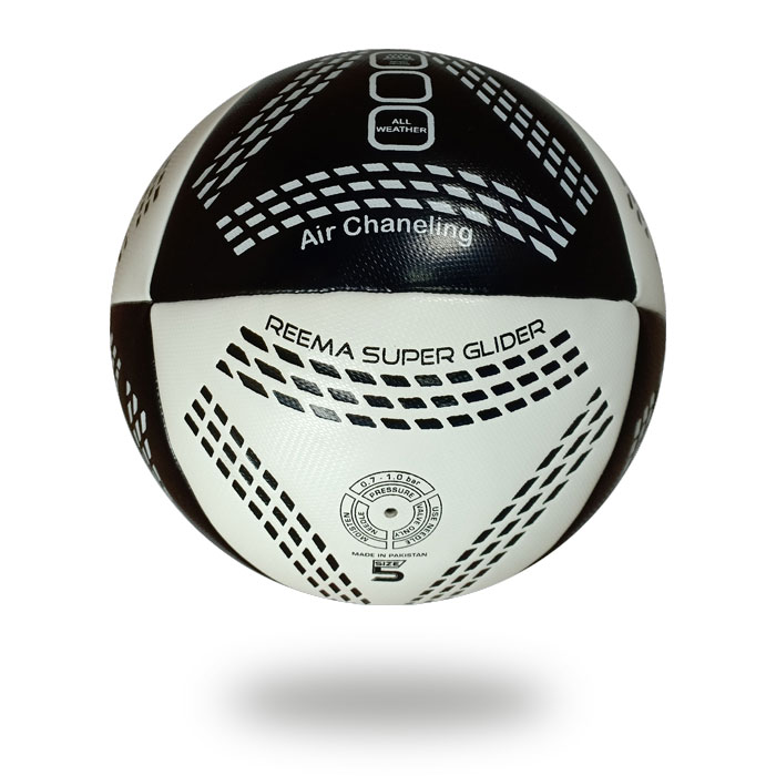 "Air Chaneling | black and white PU used to make a soccer ball  "