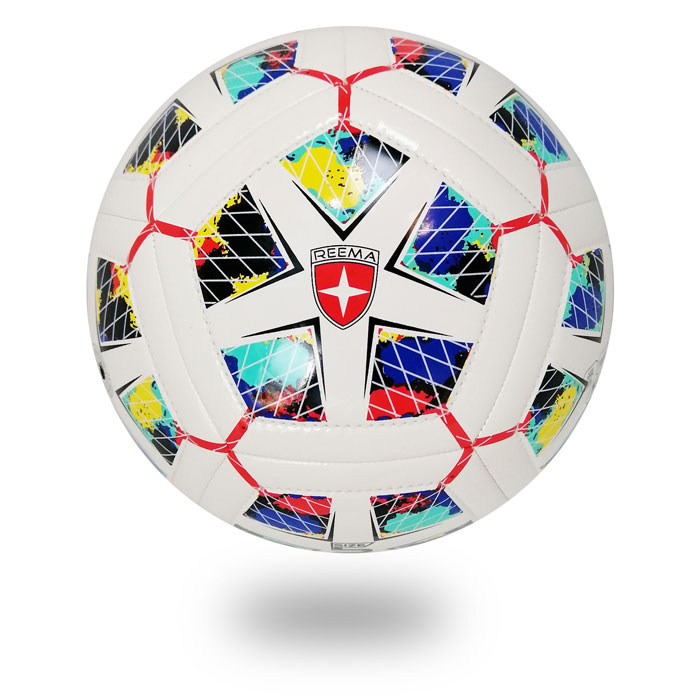 Dual Tech |white football printed with red and black Diamond style