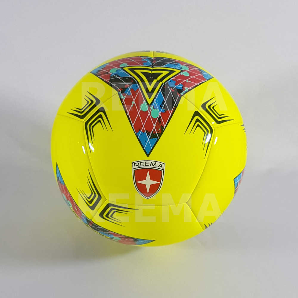 Junior 290 | Yellow machine stitched 12 panels football printed with nice color