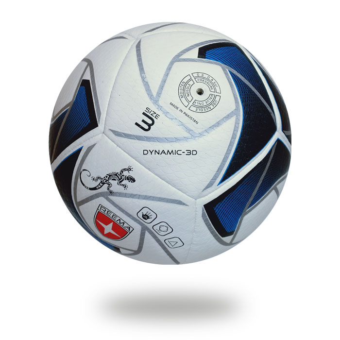 Dynamic 3D | White Handball printed with sliver spider web