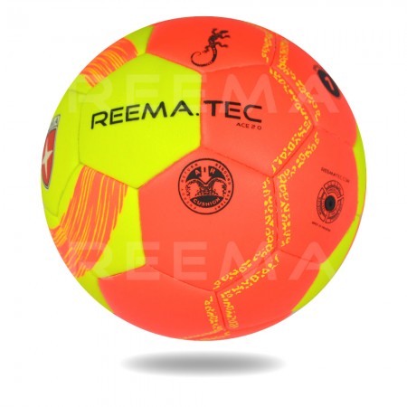 ACE 2020 | Orange Red Official Size 1 Handball Machine Stitched