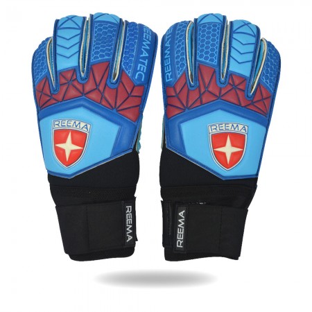 Aqua | strength grip blue black goalkeeper glove for players