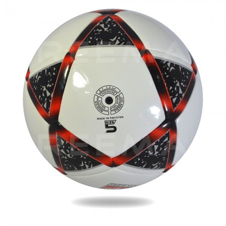 Atome 2020 | the best fusion Tec white cover printed star black and red soccer ball