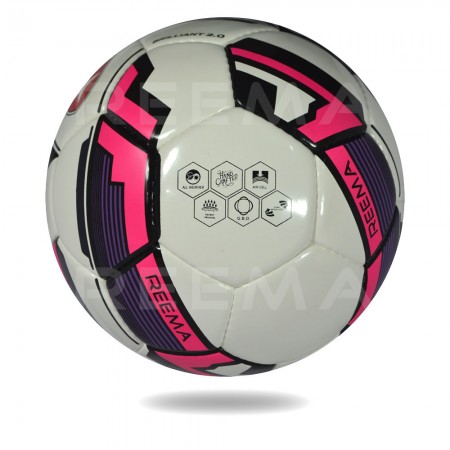 Brilliant 2020 |  EVA For Softness white and hot pink soccer ball