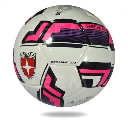 Brilliant 2020 |   white and hot pink color 12 panels soccer ball