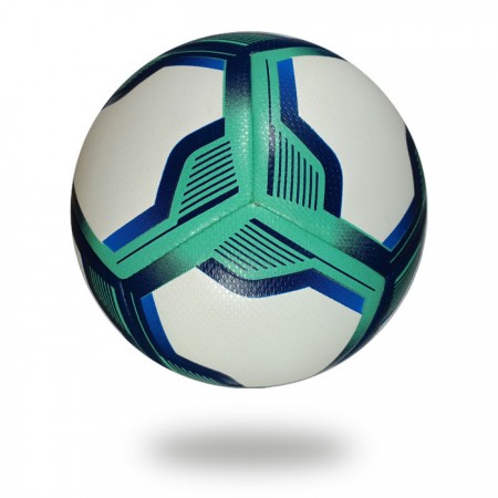 Brio 3D | Turquoise dark blue pentagon design on white football which background is also white
