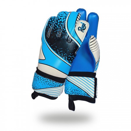Classic Saver | black skin dark light blue goalkeeper gloves