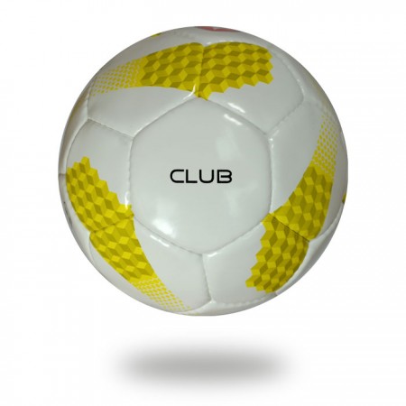 Club | used yellow white soccer ball Bring the Cup for club
