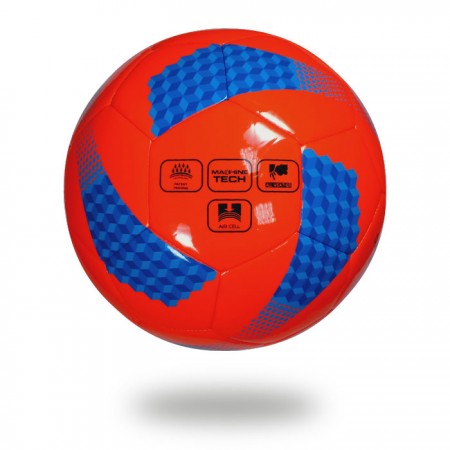 Diamond 290 | best soccer ball for youth hot red printed with blue and navy blue cylinder