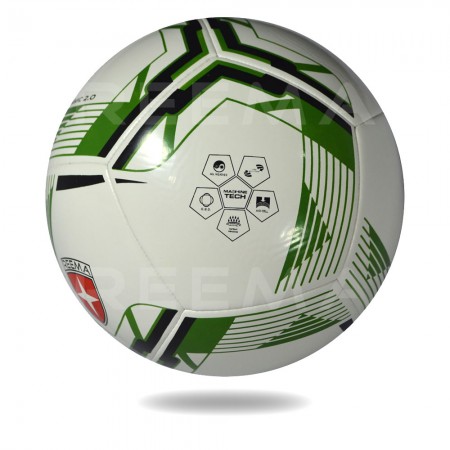 Dynamic 2020 | Great Soccer ball with white and forest green printed