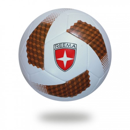 Futsal Cosmos | FIFA Quality soccer ball withe saddlebrown and sienna cube