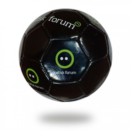 Grafisk Forum | black machine stitched soccer ball for kids