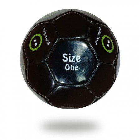 Grafisk Forum | best soccer ball for kids Black PU printed with Green and white ink
