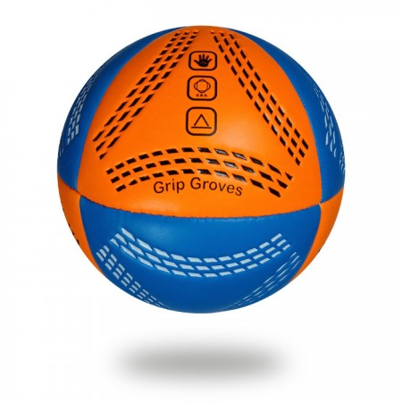 Grip Groves |  white background size 3 handball