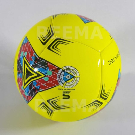Junior 290 | Machine stitched Soccer ball which is printed with yellow color