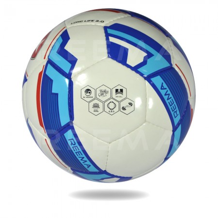 Long Life 2020 | Training soccer ball for men and women blue white