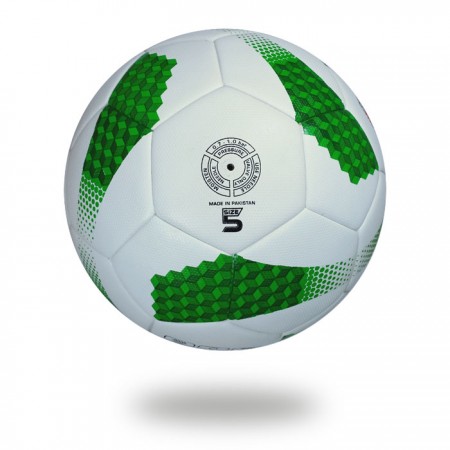 Magnum | green Cube made on white PU Material soccer ball