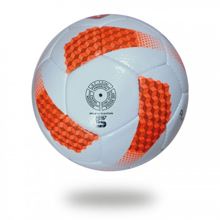 Platinum plus|32 panels orange white hand stitched soccerball