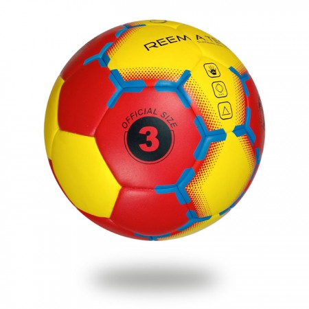 Supreme Grip HYB | cover of hand ball red and yellow and printed with blue