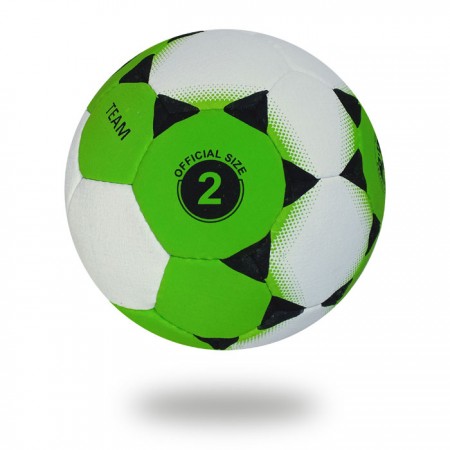 Team | Black Small Triangle printed on white and green Hand ball