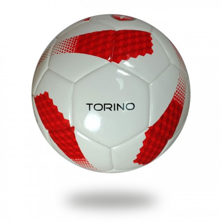 Torino | official size 5 training white red soccer ball