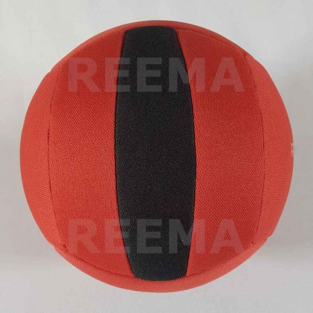 European Dodge ball federation | Machine stitched dodge-ball red and black with customized design