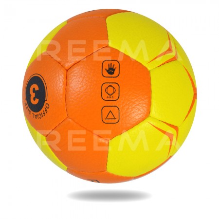 Flash 2020  | White background Yellow and Orange Hand ball size 3
